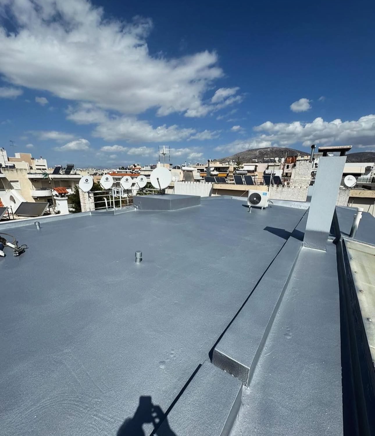 WATERPROOFING USING HOT-APPLIED SPRAY POLYUREA